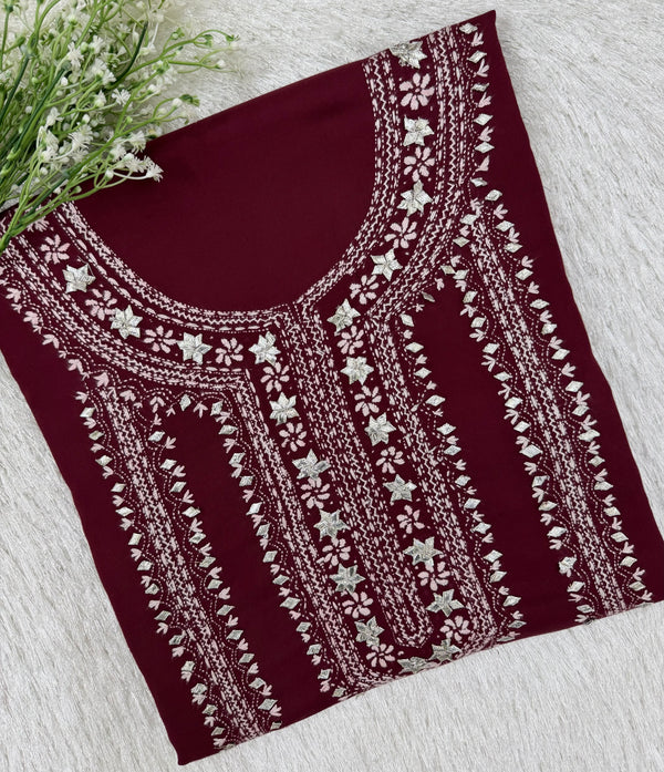 3 Piece - Kantha & Gotta Linen Suit